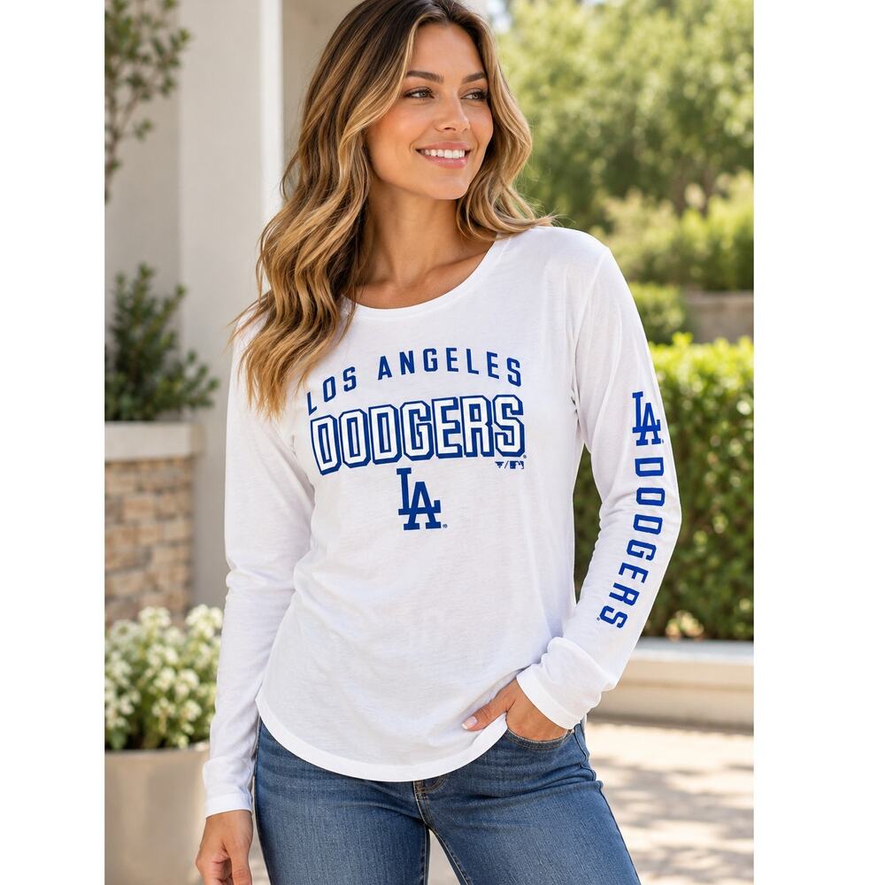 Fanatics LA Dodgers Women’s L Long Sleeve Shirt White MLB